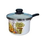 Multipurpose Enameled Black Helper Handle Home Kitchen Cooking Stewpan - 1.6 Qt. Fixed Price $48.99.