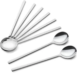 Iqcwood 8-PIECE Korean Soup Spoons, Stainless Steel, 8.5 Inch Long Handles. Fixed Price $16.18.
