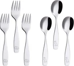 Annova Kids Sierware 6 Pieces Children's Safe Flatware Set Stainl. Fixed Price $12.99.