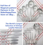 Choose Your Pieces Of Japan Lauffer Magnum 18/8 Stainless Steel Modern Flatware. Fixed Price $32.95.
