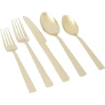 Gibson Elite Earlston 20 Piece Stainless Steel Flatware Set Champagne Gold. Fixed Price $58.02.