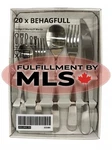 New Ikea Behagfull 20 Piece Stainless Steel Cutlery Set 003.042.33. Fixed Price $69.23.