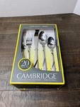 Cambridge Mercado Sand 20 Pc Flatware Set Service For 4 New In Box. Fixed Price $24.99.