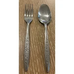 Dinner Fork Spoon Customcraft CUS5 Floral Handle Stainless Chintz 18735 Vintage. Fixed Price $8.98.
