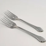 2 Oneida Salad Forks Summer Mist Autumn Glow Pasta Deluxe Stainless Wm Rogers. Fixed Price $24.94.