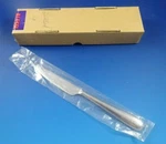 New Alessi Nuovo Milano Stainless Steel Dessert Knife Original Pkg. #7638. Fixed Price $49.00.