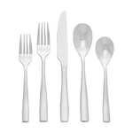 Mikasa Delano Satin 20-PIECE Stainless Steel Flatware Set, Service For 4. Fixed Price $80.09.