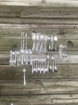 Vtg Castle Court Japan CCS12 Stainless Steel Scroll Edge 37PC.. Fixed Price $39.99.