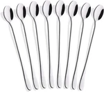Hiware 8-PIECE 9-INCH Long Handle Iced Tea Spoon, Coffee Silver. Fixed Price $14.69.
