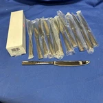 New Box Lot Of 12 Fortessa Lucca Faceted Stainless Table Knife 9.9". Fixed Price $49.99.