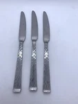 Hf Signature Stainless Steel Butter Knives Textured Handle Lot Of 3. Fixed Price $11.99.