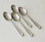 Hampton Silversmiths Stainless HSV181 4 Oval Soup Spoons 7 1/2 Glossy. Fixed Price $14.36.