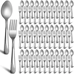 300 Piece Forks And Spoons Silverware 150 - Stainless Steel Flatware Cutl.... Fixed Price $58.56.