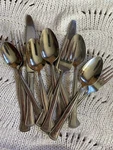 Gourmet Basics By Mikasa Chadwick Bead 11 Pc Stainless Steel Flatware Silverware. Fixed Price $13.60.