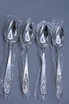 4 Unknown Manufacturer UNF11 Teaspoons 6-1/8" Rose Stainless Japan New PB5-2. Fixed Price $23.95.