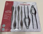 Farberware Seafood Tool Set Of 6 Pieces Stainless Steel New Sealed Package. Fixed Price $29.00.