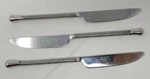 Pier Imports 18/8 Stainless PLL17 Flatware Twist Handle Set Of 3 Knives. Fixed Price $19.99.