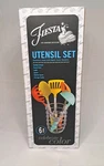 Fiesta Celebrate Color Utensil Set With Storage Caddy 6 Piece New Open Box. Fixed Price $50.00.