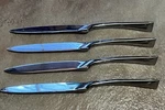 Serrated Dinner Knives New Wave By Steelite International 10" England - Set Of 4. Fixed Price $59.95.