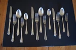 Mikasa Sweet Pea Gerald Patrick 18/8 Stainless Steel 14PC Flatware Service For 3. Fixed Price $129.95.