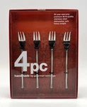 Gourmet Settings 18/10 Quality Stainless Steel Of 4 Cocktail Fork Nib. Fixed Price $19.99.