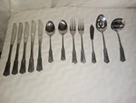 (12) Rogers SRB113 Stanley Roberts Stainless Flatware Lot Korea. Fixed Price $47.95.
