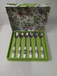 Portmeirion Botanic Garden Set Of 6 Teaspoons Porcelain Handles, New. Fixed Price $19.99.