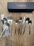 Cambridge Gaze Mirror 20 Piece Flatware Set, Silver Stainless Steel 18/0. Fixed Price $29.95.