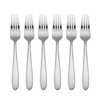 Oneida Vale Flatware Smooth & Modern Salad Forks, Set Of 6. Fixed Price $19.99.