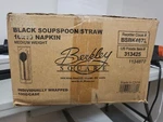 Berkley Square Soup Spoon, Straw, Napkin Kit - Medium Weight 1000 Count. Fixed Price $48.99.