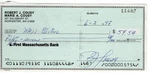 Bob Cousy Signed Autograph Personal Bank Check Boston Celtics #11487 Jsa AC71385. Fixed Price $69.99.