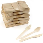 Bamboomn Bulk Pack Dinner Party Catering Veneer Flatware Utensils. Fixed Price $9.99.