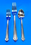 Mikasa Classico 18/8 Satin Frosted Teaspoons Dinner Salad Forks Stainless Choice. Fixed Price $21.88.