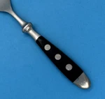 Lc Germain GEM1 Stainless Flatware Rostrei Japan 3-RIVETS Black Handle Choice. Fixed Price $10.99.