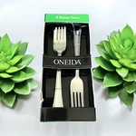 New Oneida Tress Set Of 8 Stainless Flatware Dinner Forks Box Fast Ship. Fixed Price $19.79.