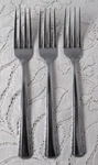 Majesco Stainless Flatware 3 Dinner Forks MJS2. Fixed Price $20.94.