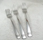 Julia Salad & Dinner Fork Lot Bon Chef 18/10 Glossy Stainless Flatware. Fixed Price $24.95.