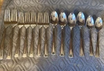 Oneida AA16 Stainless Flatware 22 Pieces Dinner Salad Forks Tablespoon Preowned. Fixed Price $34.99.