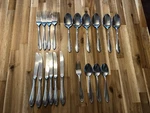 Hanford Forge Hf Stainless Silverware HAF16 Knife Spoon Fork 20 Pcs Flatware. Fixed Price $20.00.