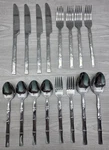 Lot Of 16 Unknown Manufacturer Bamboo Stainless China Fork Spoon Knife Flatware. Fixed Price $29.95.