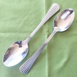 Gibson Stainless Caprice Pattern Lot Of 2 Soup Spoons 18/0 China 7 3/8". Fixed Price $5.99.