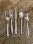 Cambridge Continental Mirror 5 Piece 18/10 Stainless Flatware Set.. Fixed Price $16.95.