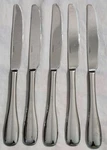 Oneida Voss Flatware 5 Dinner Knives Glossy Read. Fixed Price $20.00.
