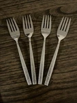 Four 6 Salad Forks Ekco Eterna Stainless Japan Flatware Eks 41. Fixed Price $19.99.