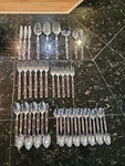 Vintage Stanley Roberts SRB107 Inlayed Stainless Japan Mid Century Modern 42 Pc. Fixed Price $65.00.