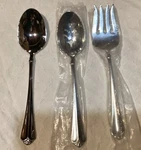 Oneida Juilliard, Julliard, Serving 3 Pieces, New. Fixed Price $28.00.
