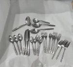 Stainless By Oneida Ltd Lot Of 17 Custom Vnt Flatware Pieces. Fixed Price $55.00.