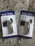 Harold Kitchen Set Of Eight Demi Spoons Espresso New. Fixed Price $14.99.