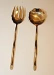 Izabel Lam Stream Bronze Salad Serving Tongs Fork Spoon. Fixed Price $99.99.
