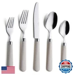 Annova Silverware Set Stainless Steel Colorful Tableware Kitchen Flatware. Fixed Price $44.98.